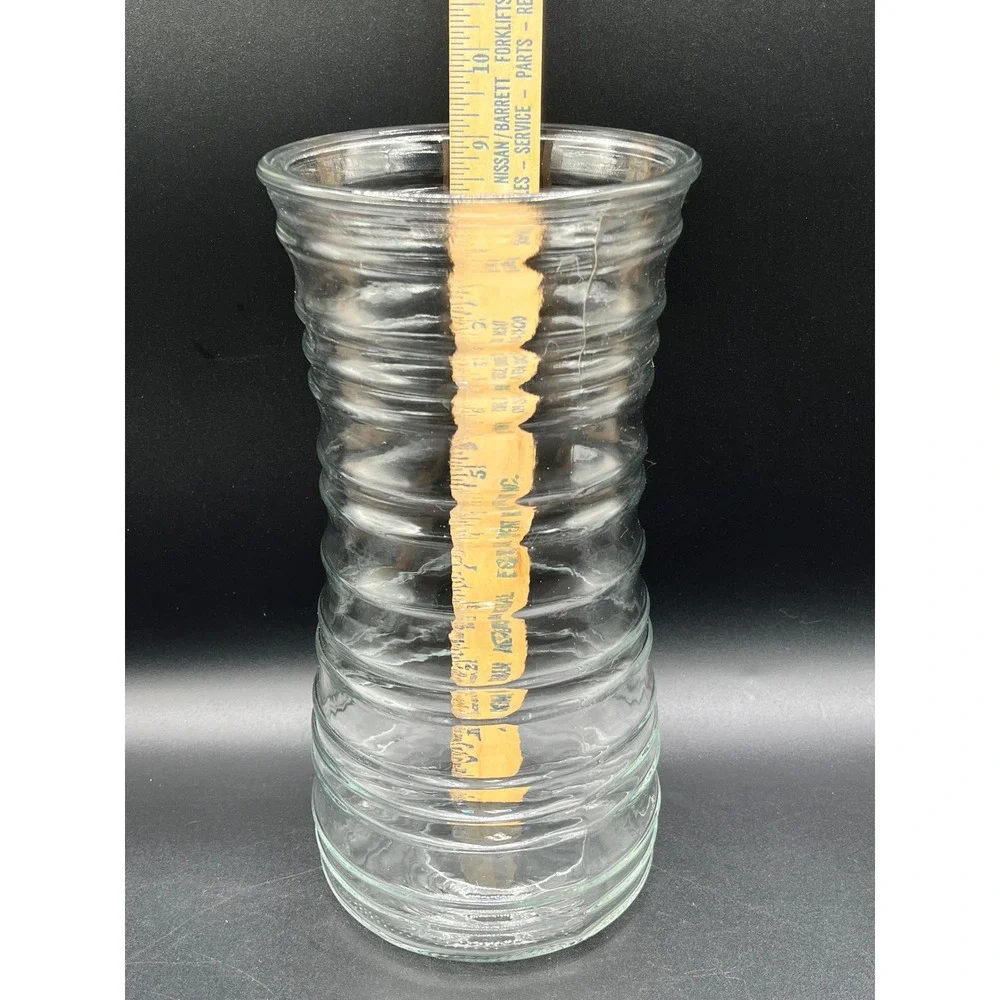 Unmarked ribbed glass